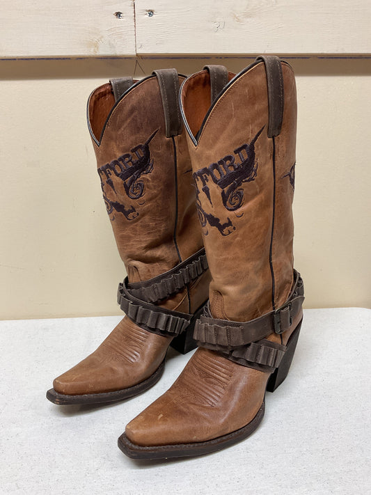 Boots Western By Cmb In Brown, Size:6
