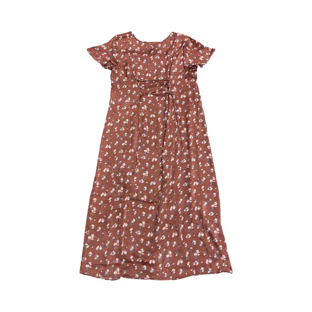 Dress Casual Maxi By Lucky Brand In Floral Print, Size:Xl