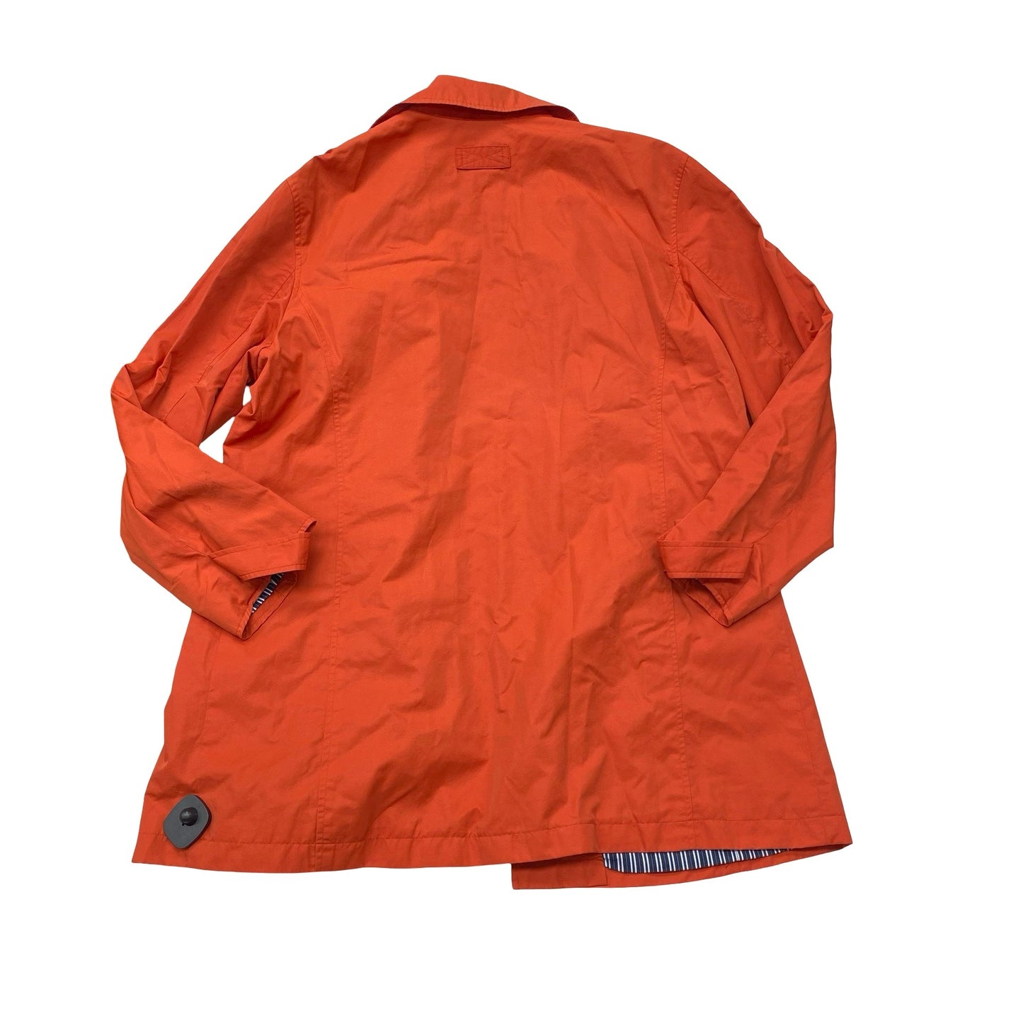 Coat Trench Coat By Liz Claiborne In Orange, Size:Xl