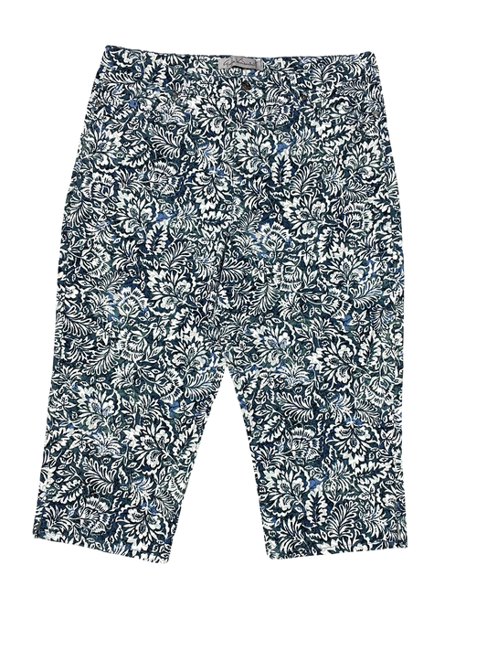 Jeans Cropped By Gloria Vanderbilt In Blue, Size:18