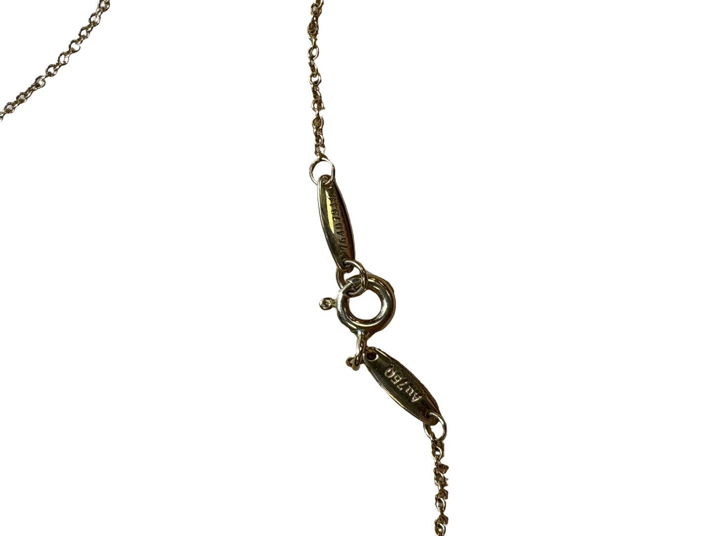 Tiffany & Company 18k Gold Diamond By The Yard Luxury Necklace