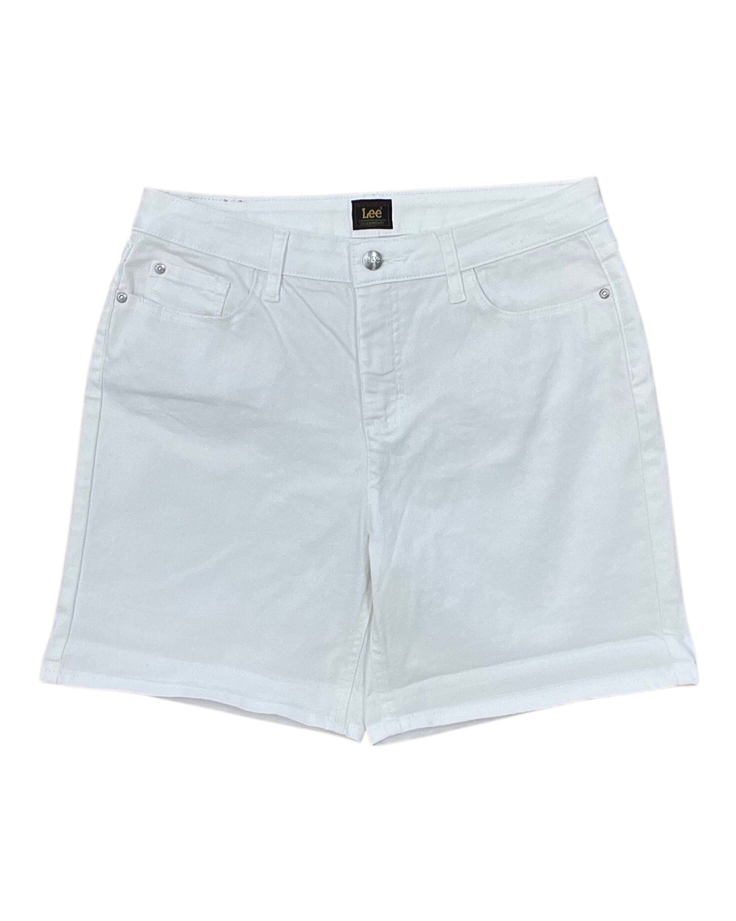 Shorts By Lee In White Denim, Size:14