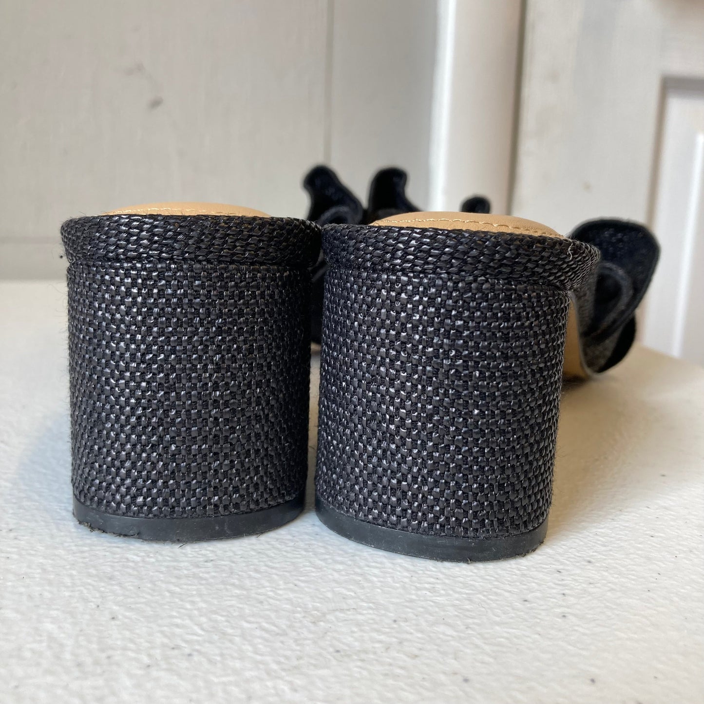 Sandals Heels Block By Chicos In Black, Size:7