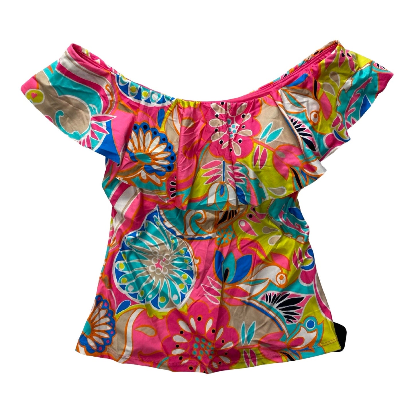 Swimsuit Top By Trina Turk In Multi, Size:4