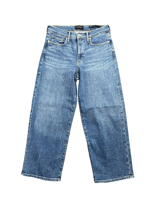 Jeans Cropped By Banana Republic In Blue Denim, Size:4