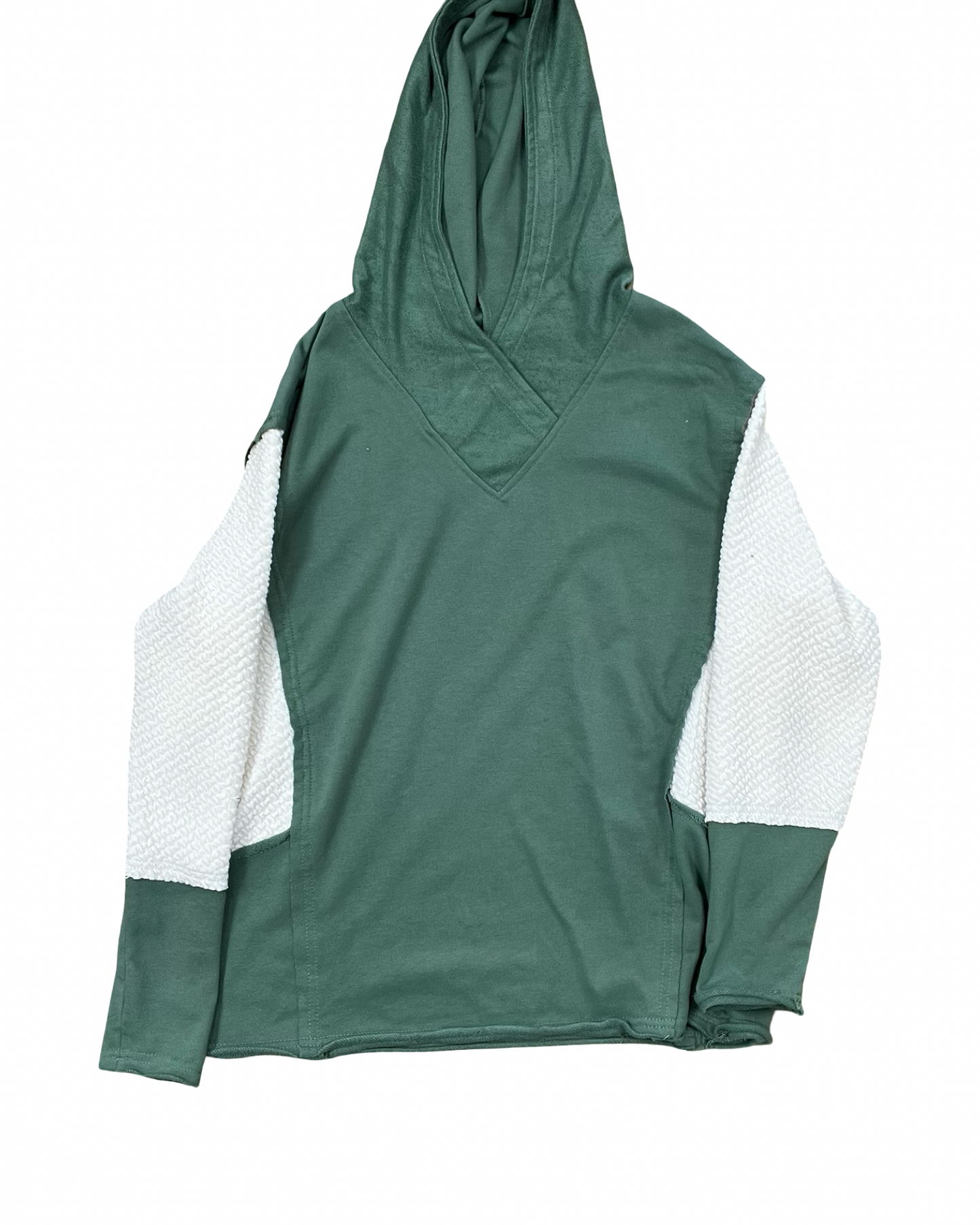 Sweatshirt Hoodie By Clothes Mentor In Green, Size:M