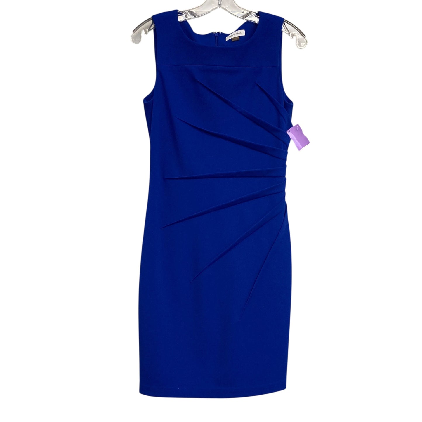 Dress Party Midi By Calvin Klein In Blue, Size:S