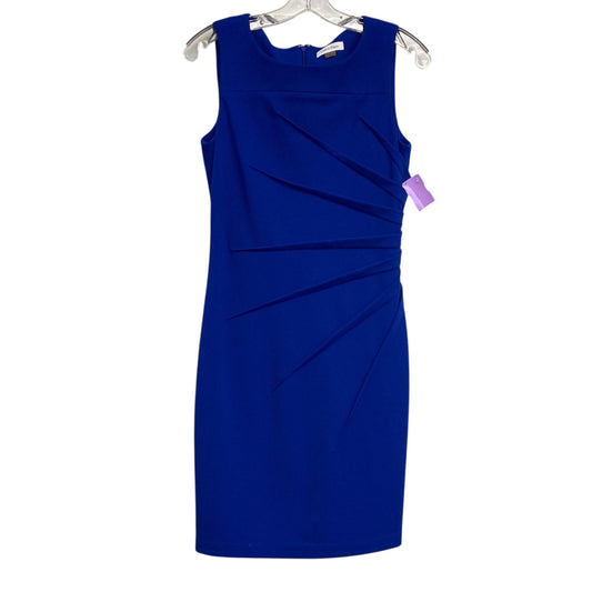 Dress Party Midi By Calvin Klein In Blue, Size:S