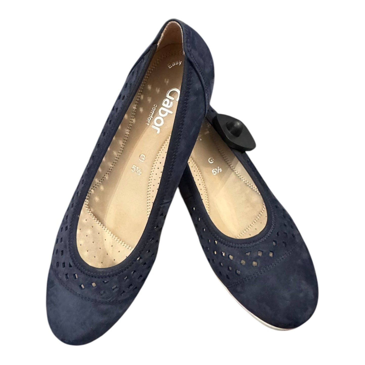 Shoes Heels Wedge By GABOR In Navy, Size:8