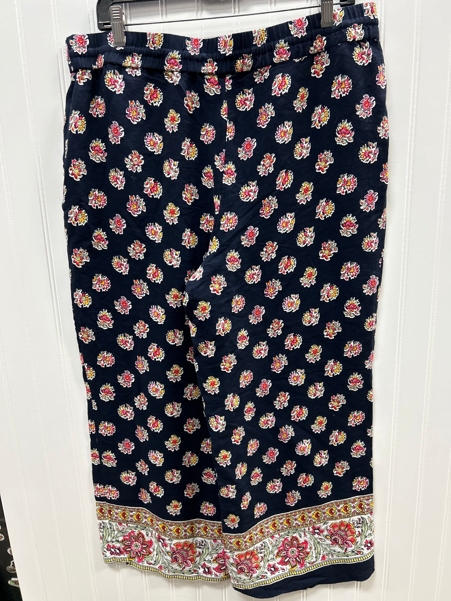 Pants Linen By Loft In Navy, Size:L