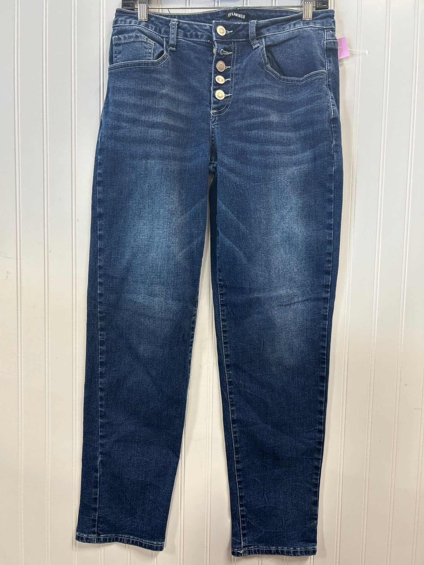 Jeans Skinny By Flamingo Urban In Blue Denim, Size:M