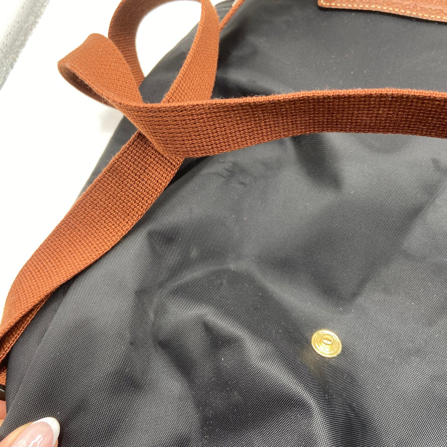 Backpack Designer By Longchamp, Size: Medium