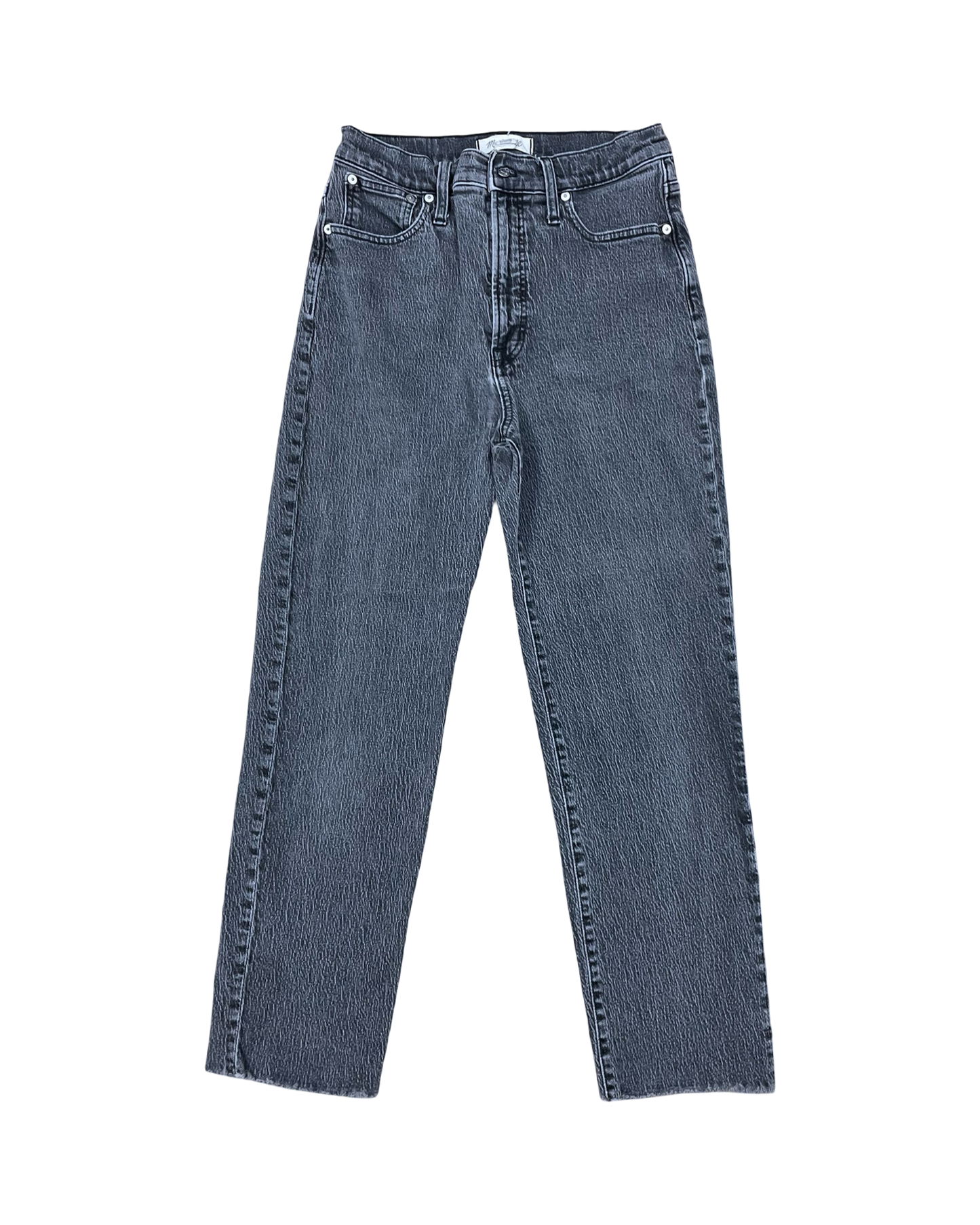 Jeans Straight By Madewell In Black Denim, Size:6