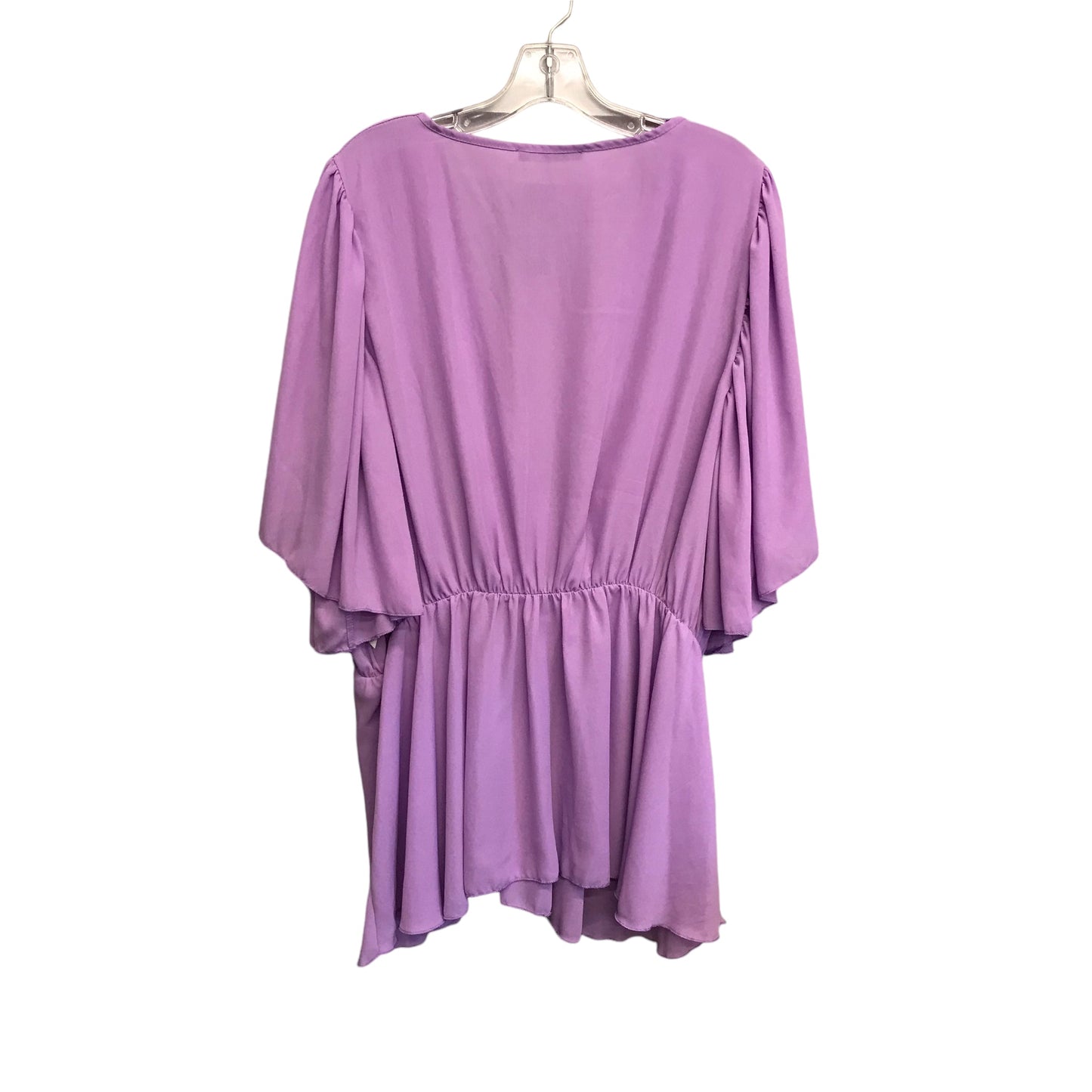 Top Ss By Boohoo Boutique In Purple, Size:3X