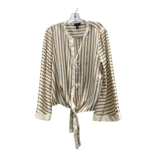Top Ls By Halogen In cream gold, Size:Xl