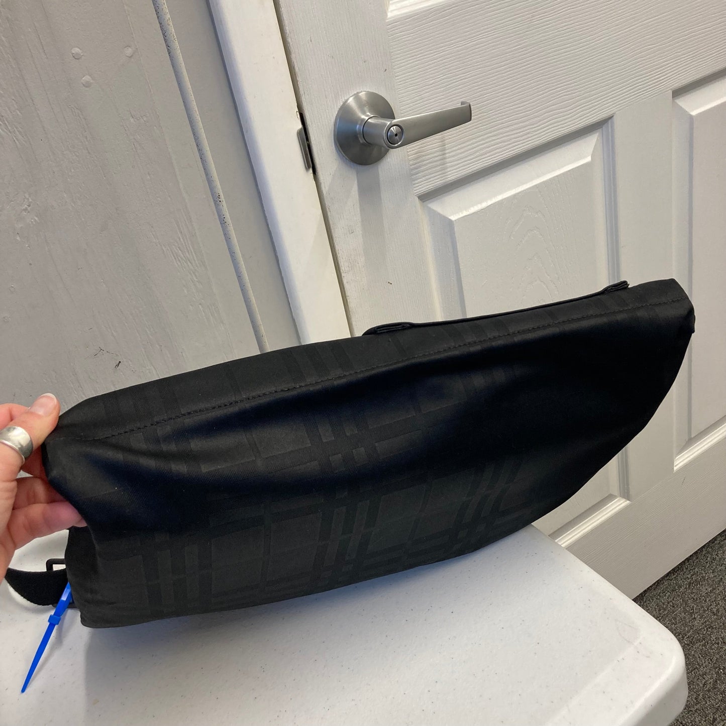 Tote Luxury Designer By Burberry In Black, Size:Large