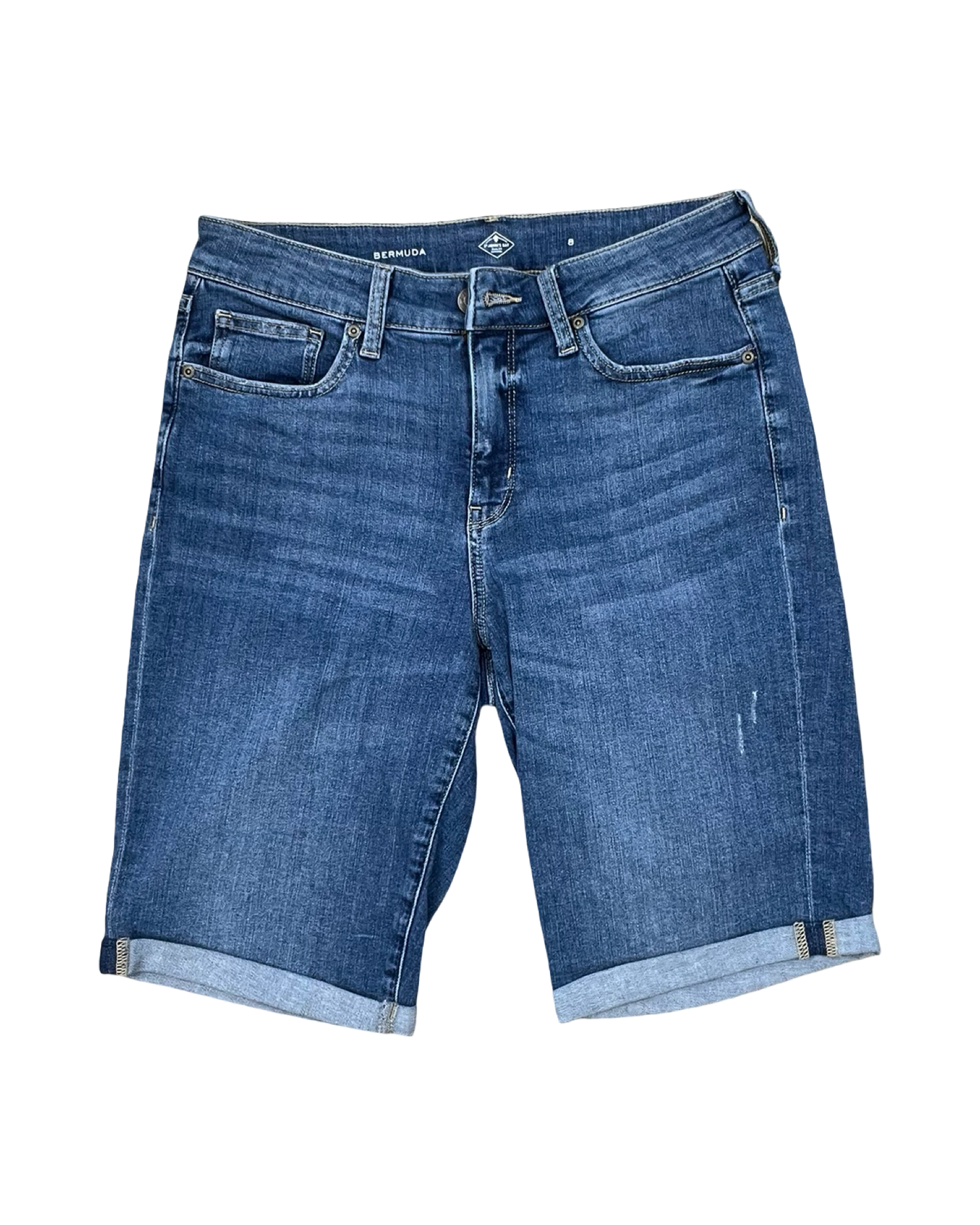 Shorts By St Johns Bay In Blue Denim, Size:8