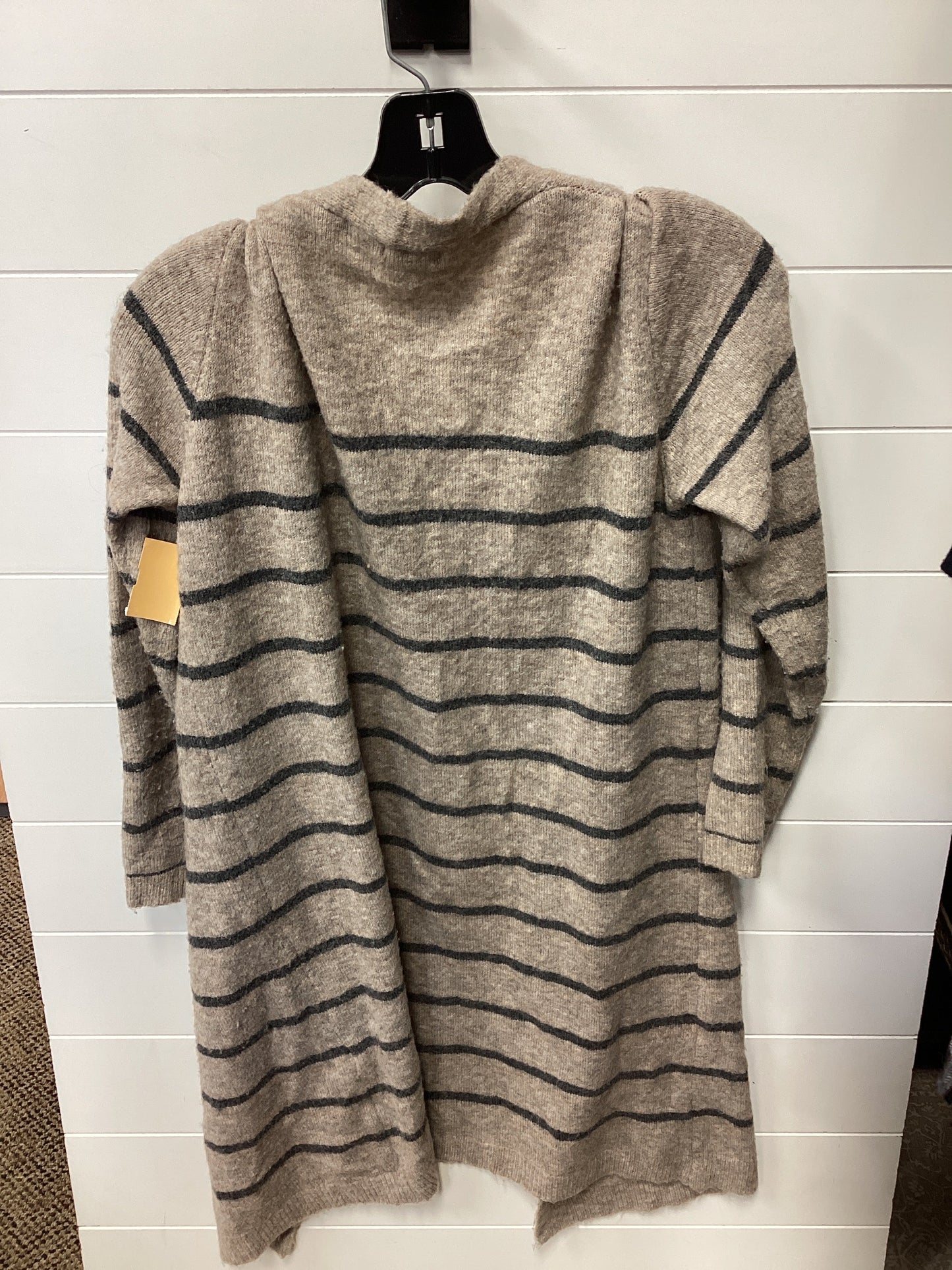Sweater Cardigan By Debut In Brown & Grey, Size:Xs