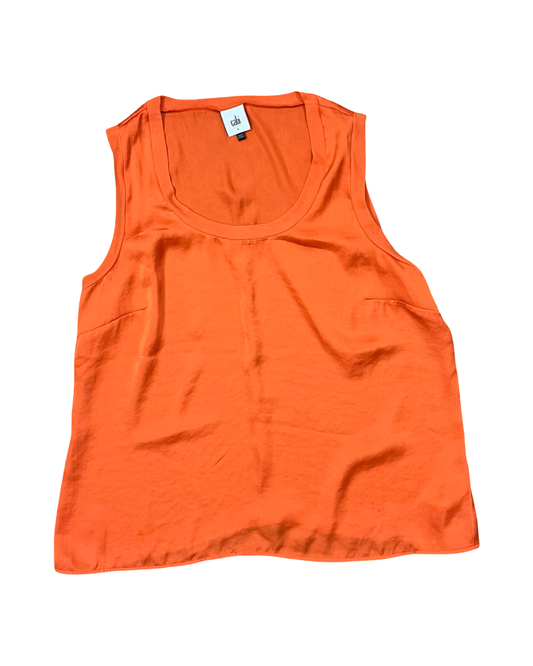 Top Sleeveless By Cabi In Orange, Size:L