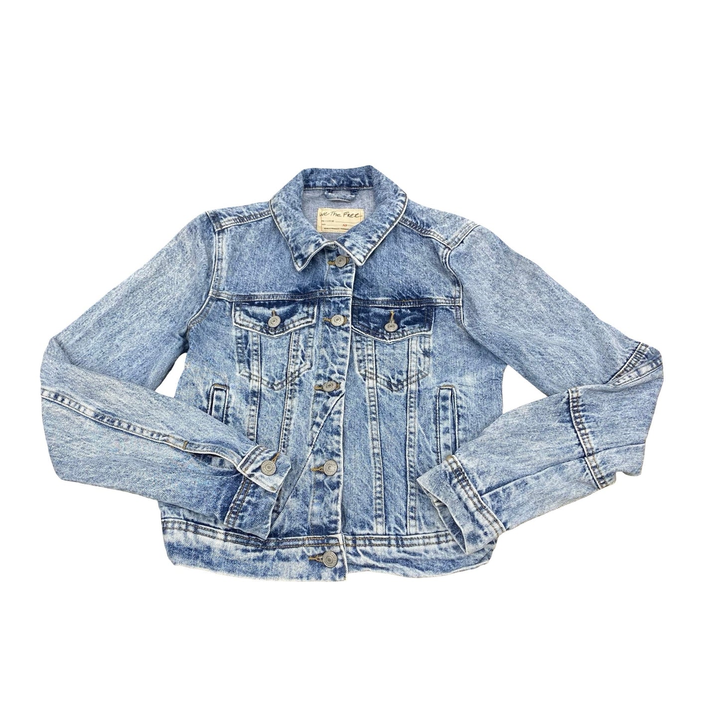Jacket Denim By We The Free In Blue Denim, Size:Xs