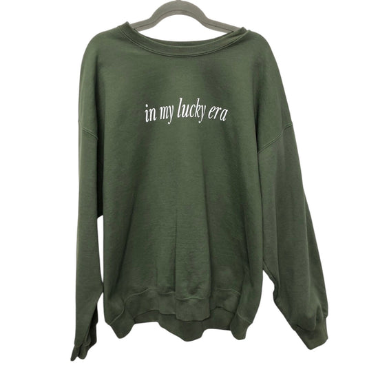 Sweatshirt Crewneck By Gildan In Green, Size:2X