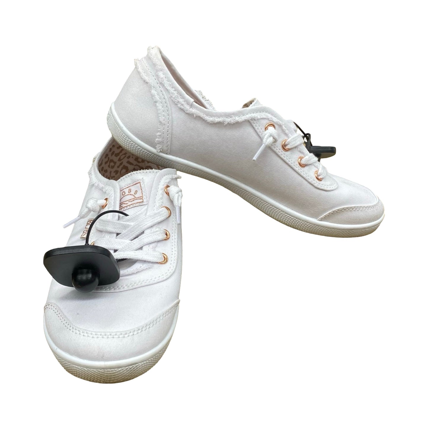 Shoes Sneakers By Bobs In White, Size:6.5
