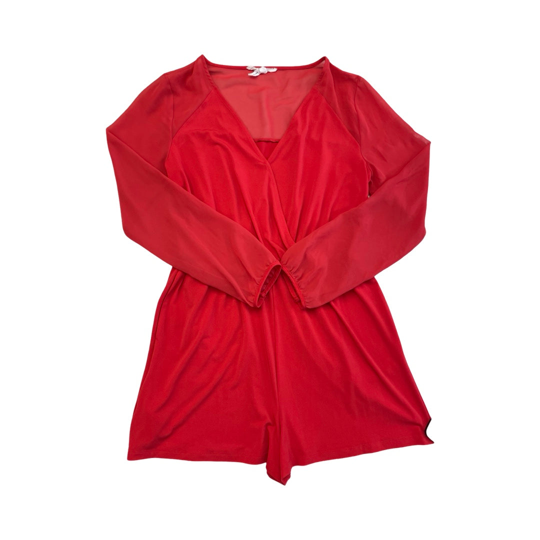 Romper By Bcbgeneration In Red, Size:L