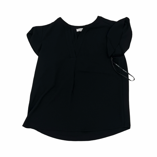 Blouse Ss By Calvin Klein In Black, Size:M