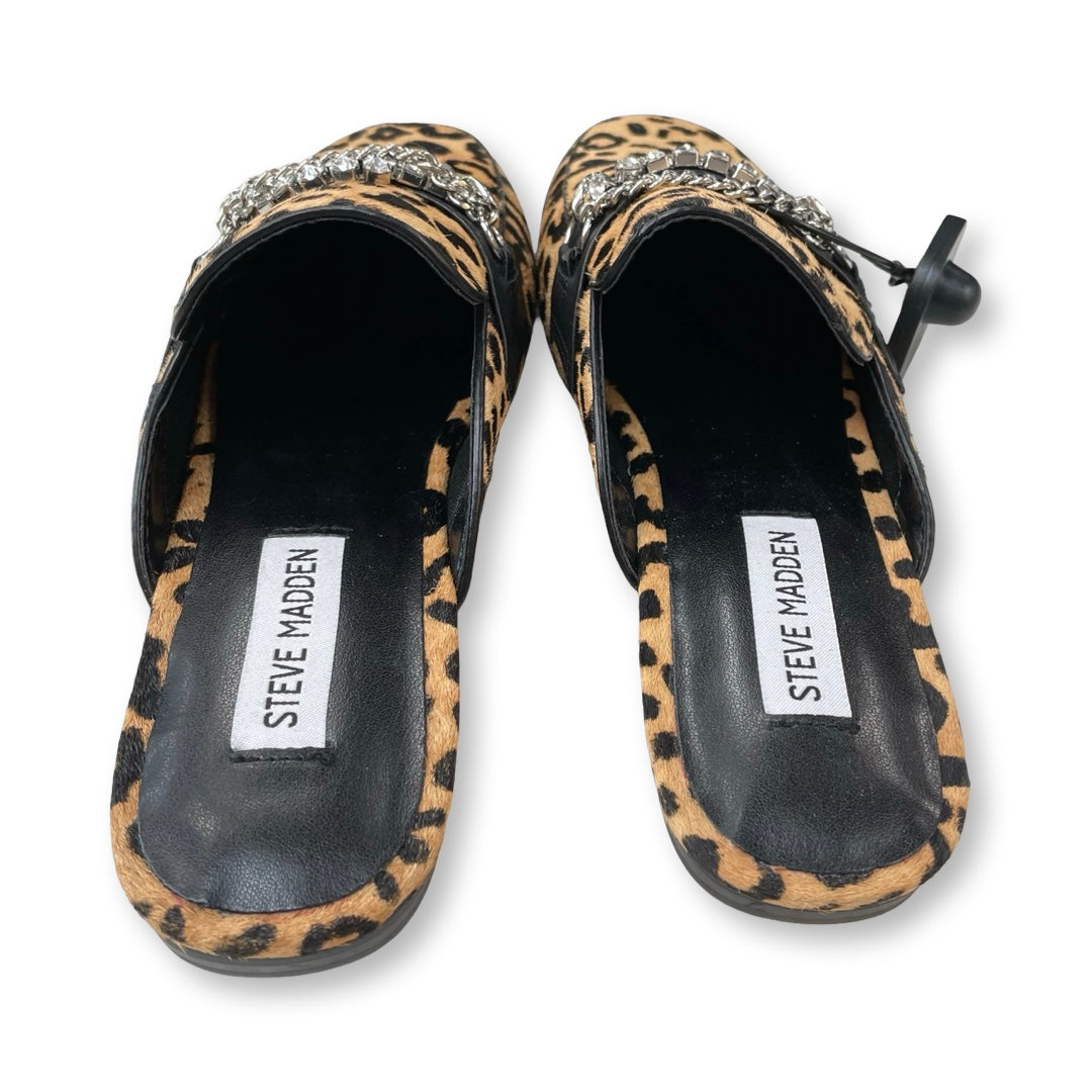 Shoes Flats By Steve Madden In Animal Print, Size:8