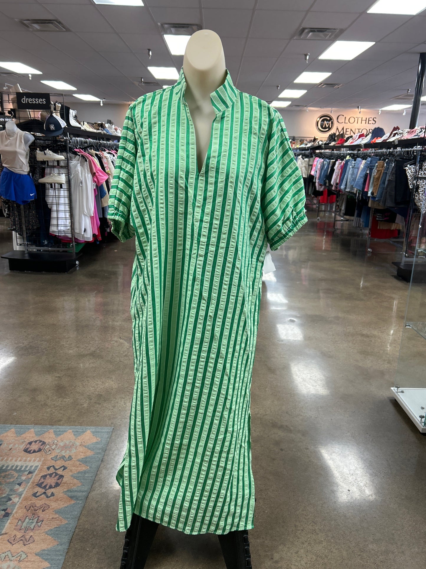 Dress Casual Maxi By Entro In Green, Size:S