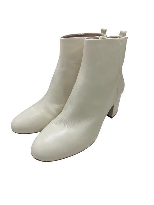 Boots Ankle Heels By Gianni Bini In Cream, Size:10