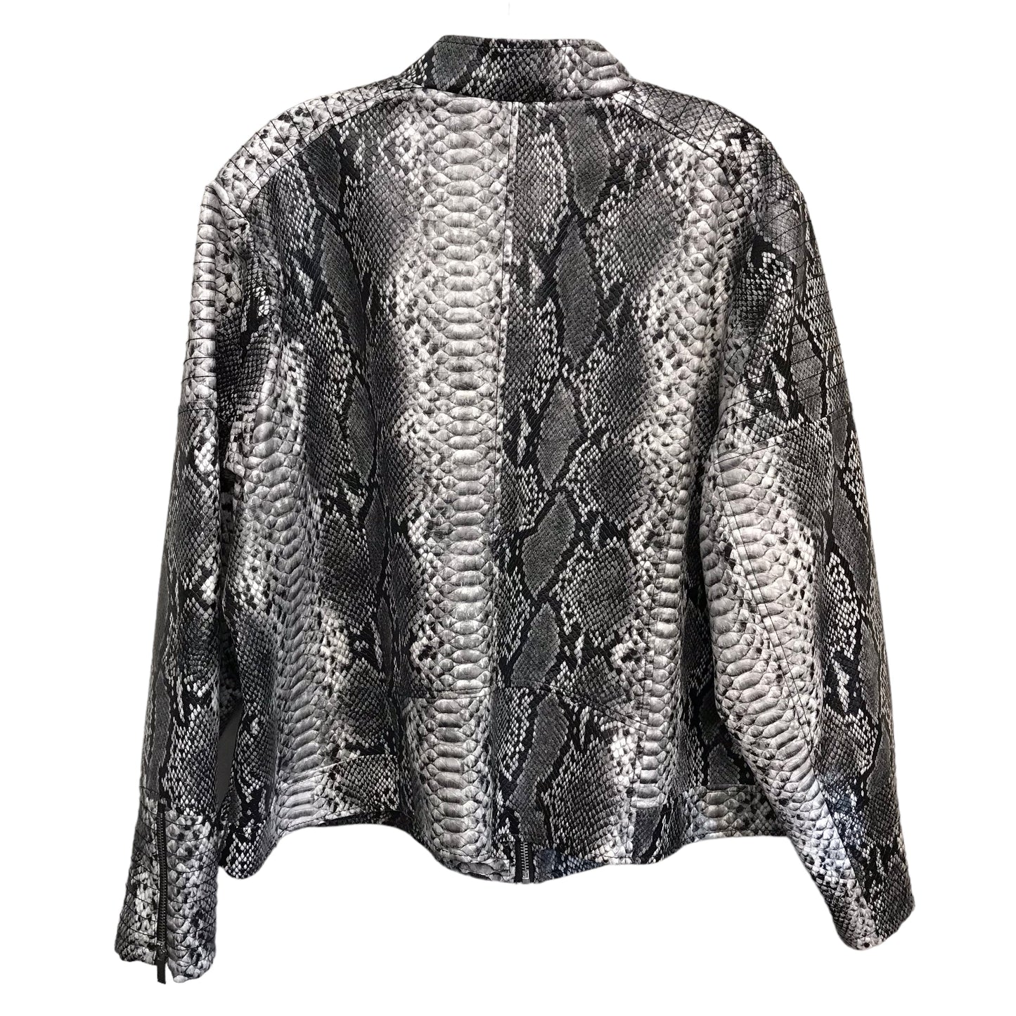 SNAKESKIN PRINT JACKET OTHER by BACCINI Size:2X