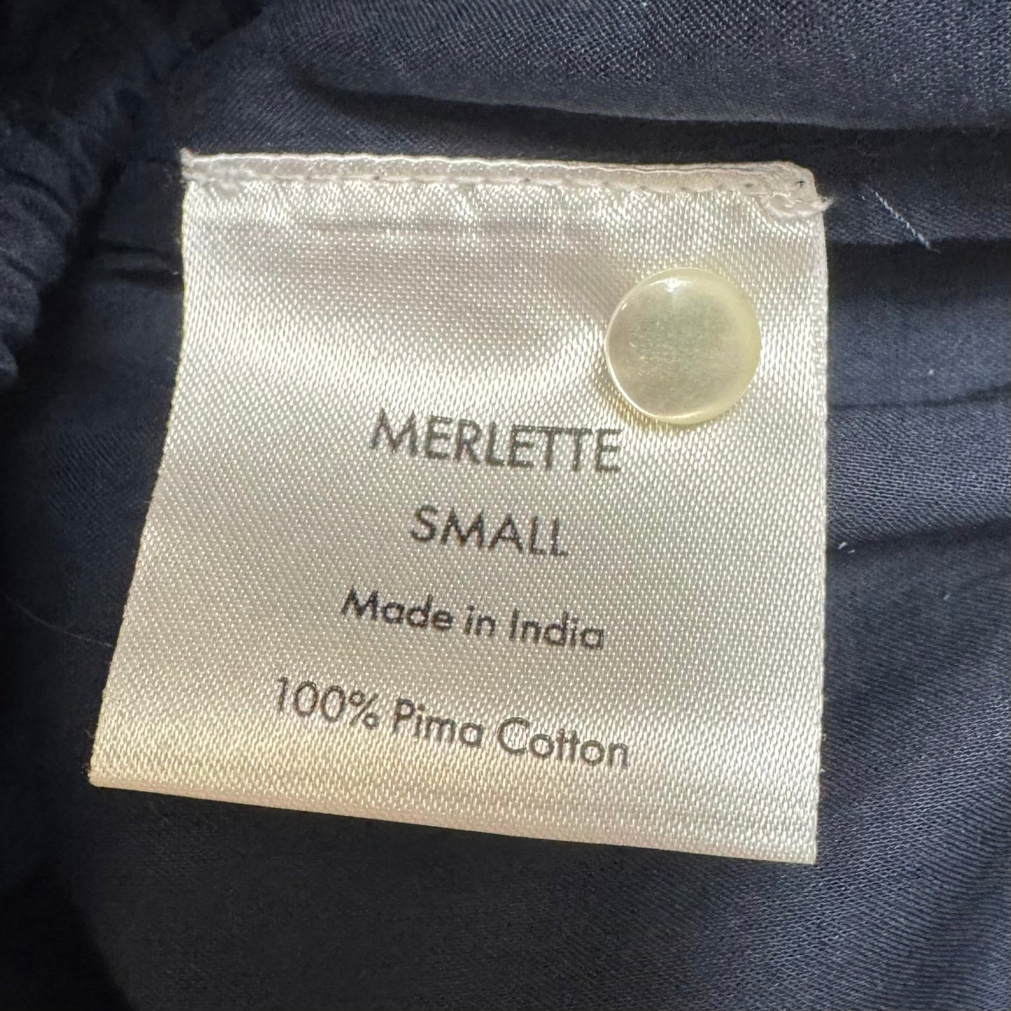 Bonnier Pima Cotton Top Short Sleeve By Merlette In Navy, Size: S
