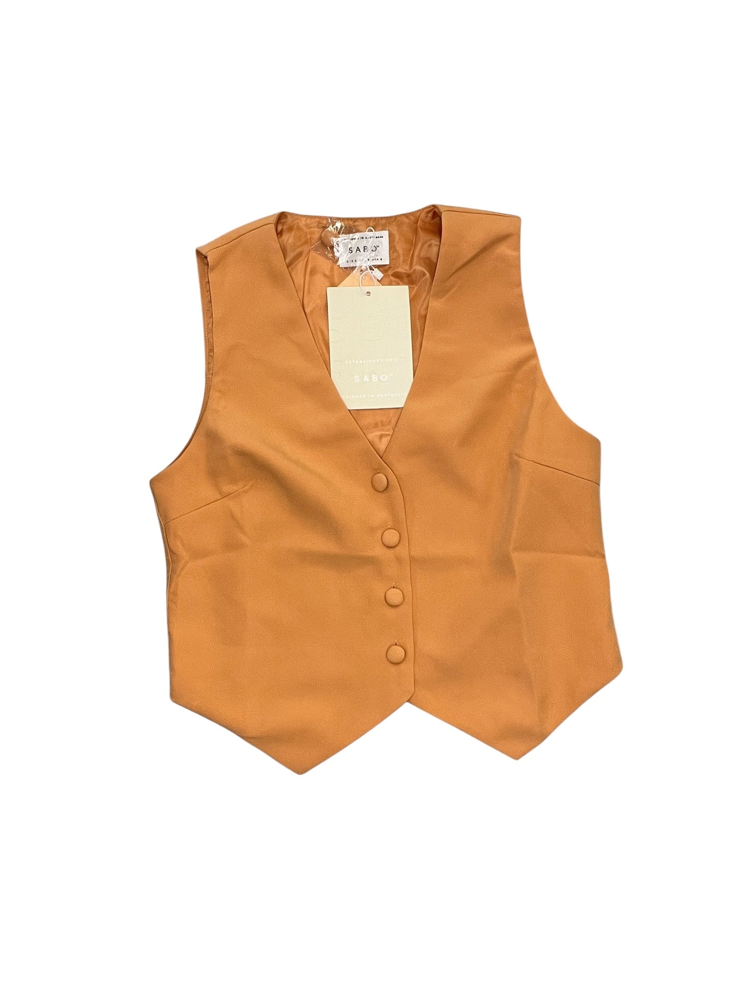 Vest Other By Clothes Mentor In Orange, Size:S