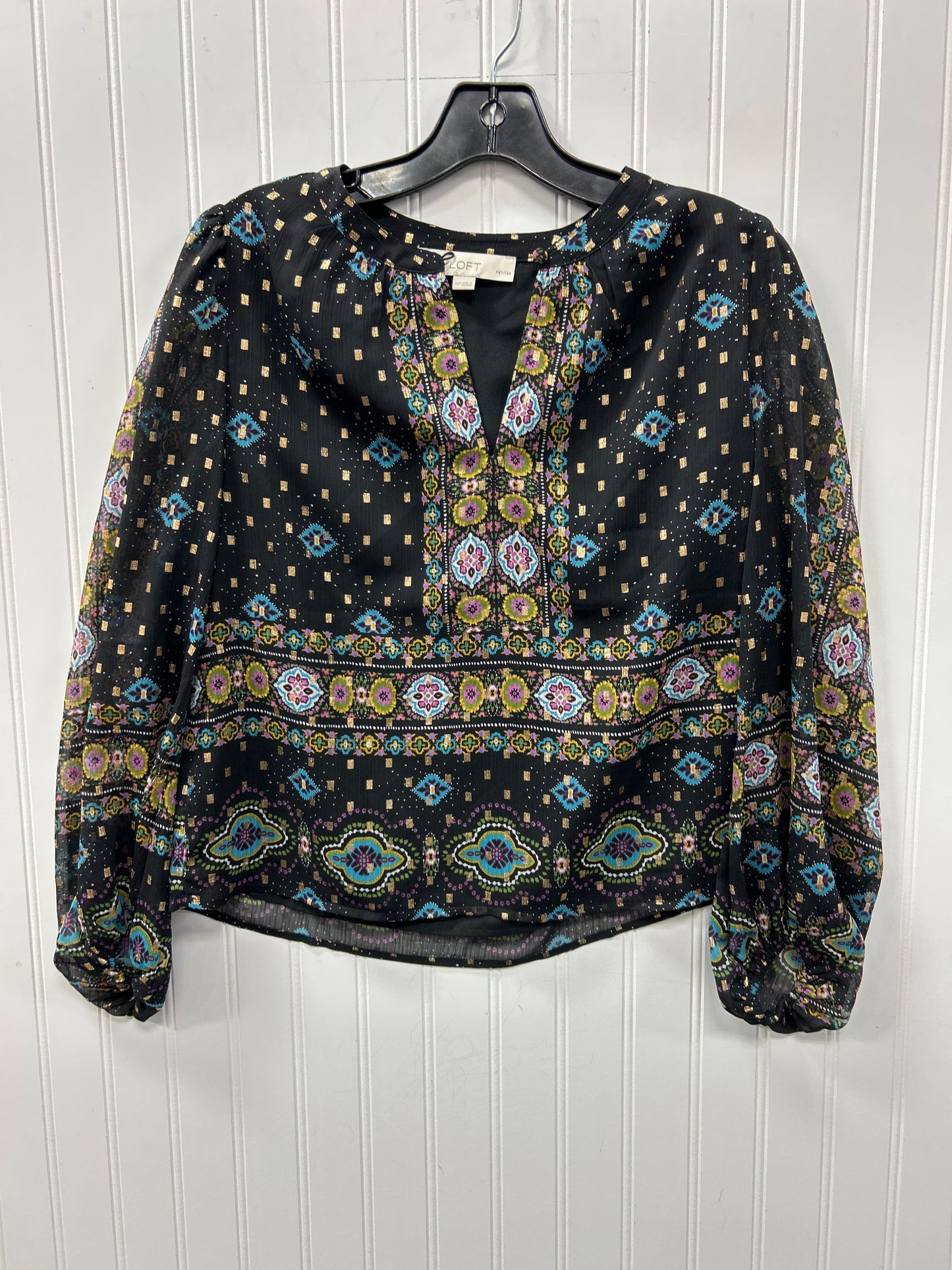 Top Ls By Loft In Black, Size:Xsp