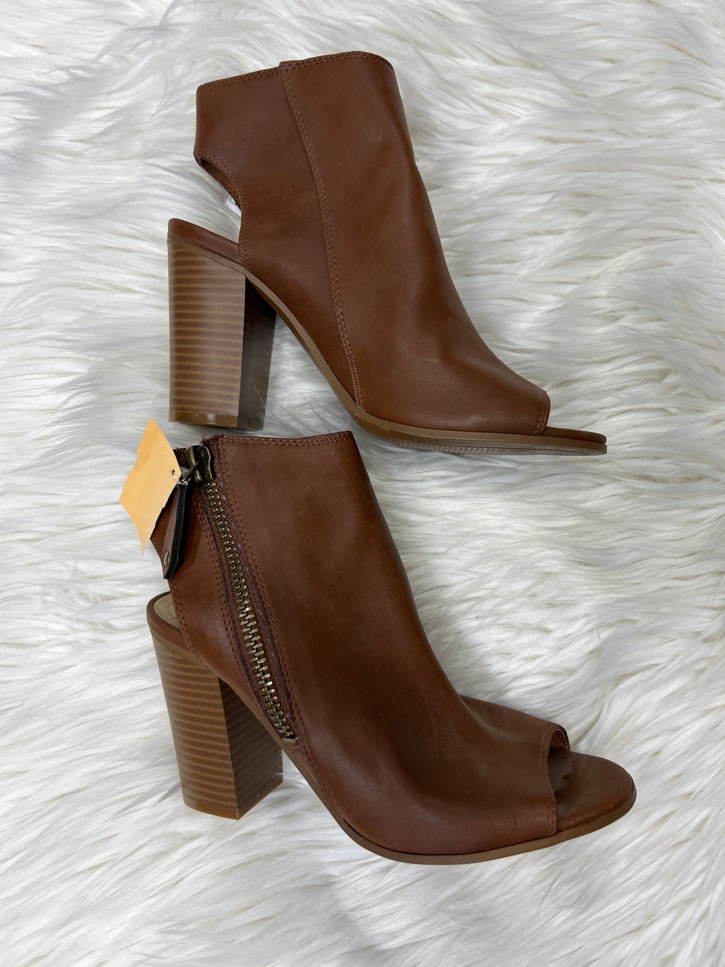 Boots Ankle Heels By Madden Girl In Brown, Size:8.5