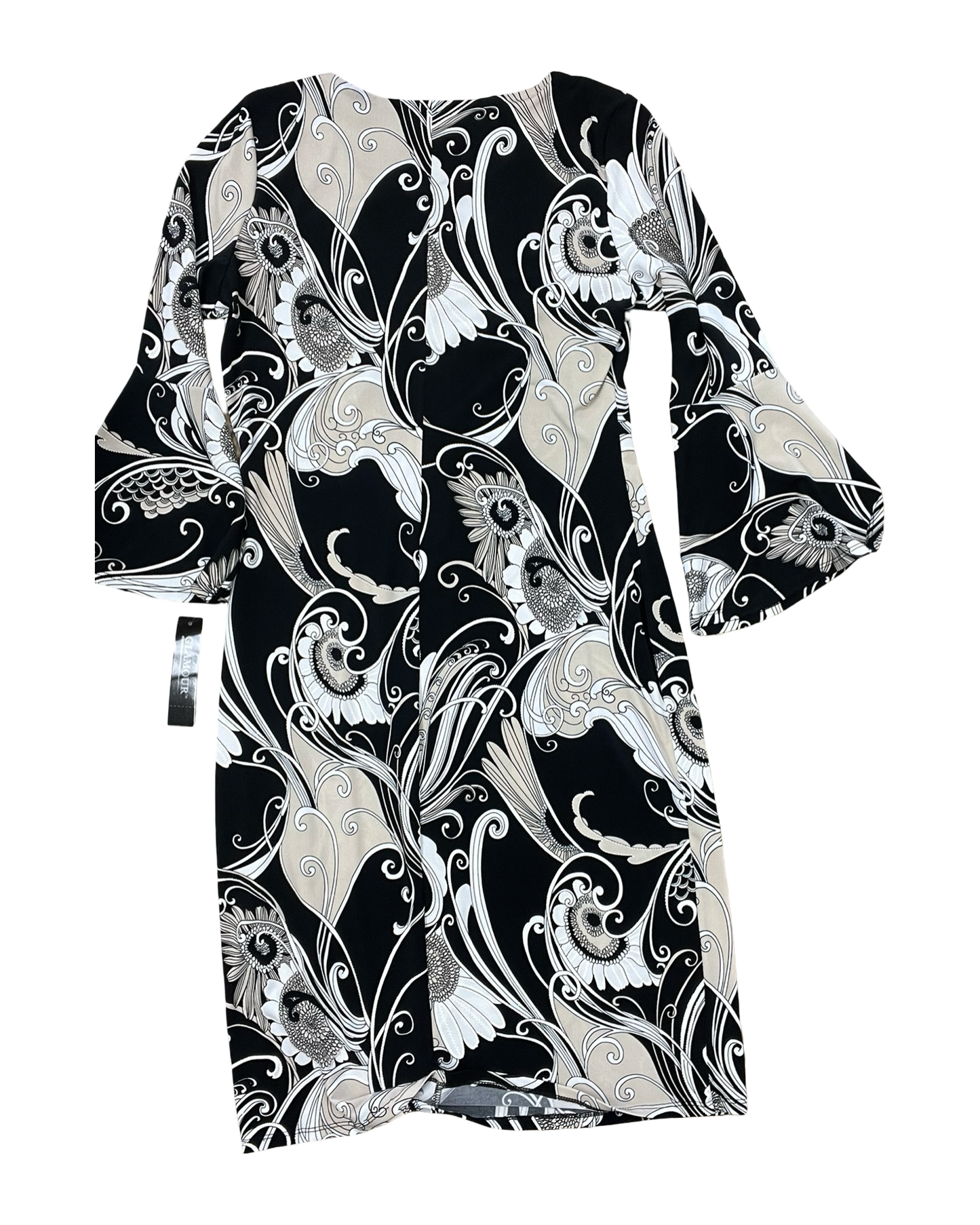 Dress Work By Glamour In Black & White, Size:S