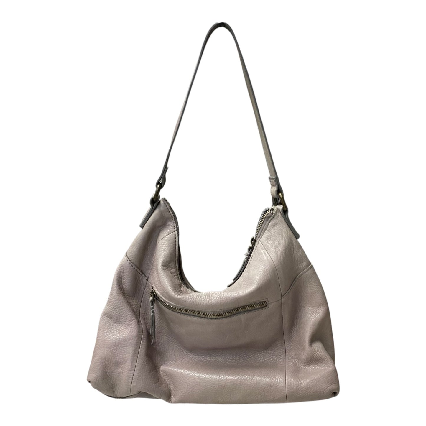 Handbag Leather By Cme In Grey, Size:Medium