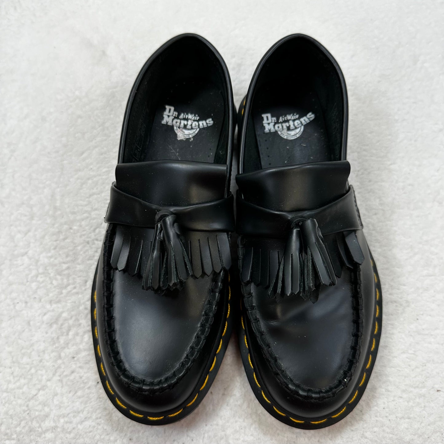 Black Shoes Flats Loafer Oxford Dr Martens, Size 8