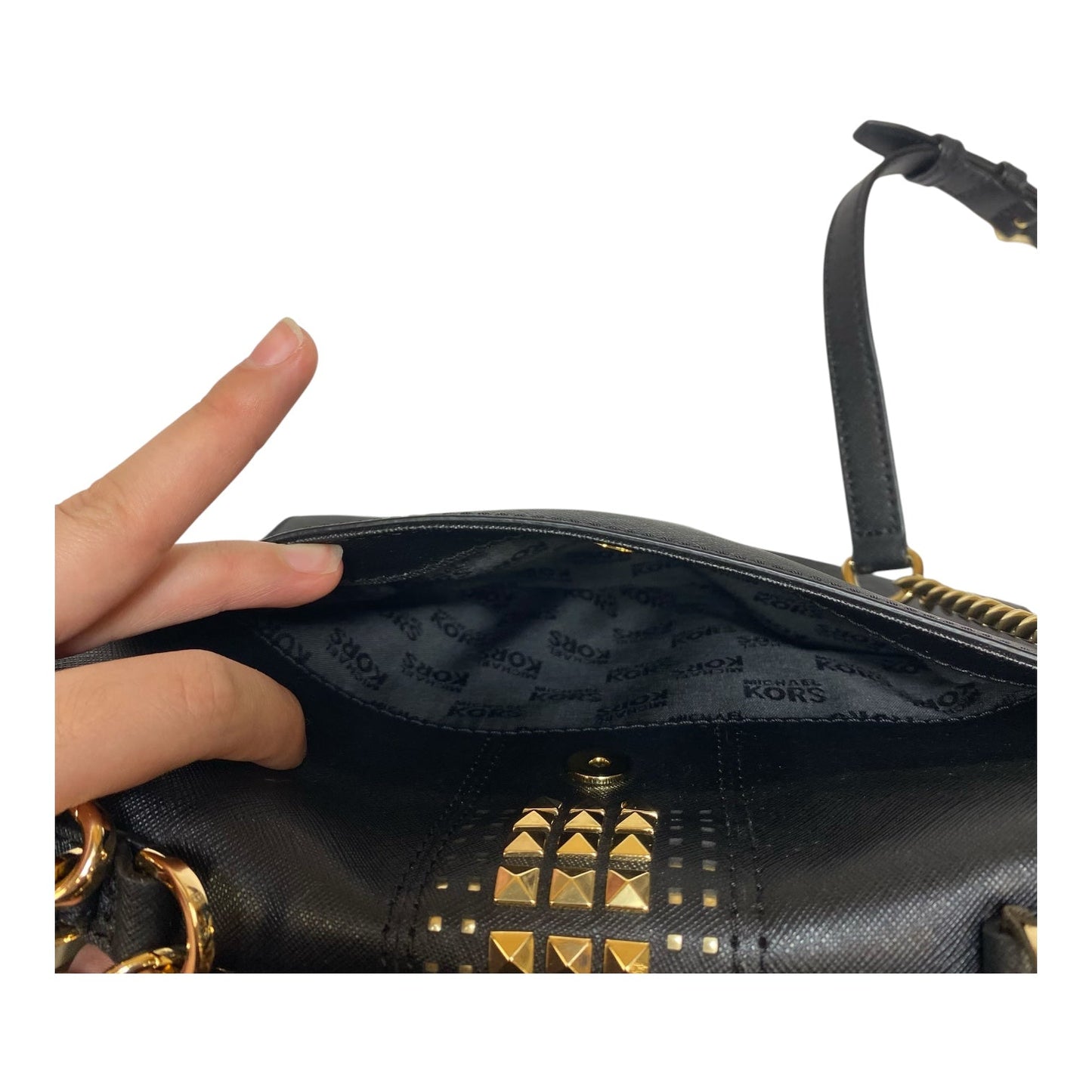 Crossbody Designer By Michael Kors, Size: Medium