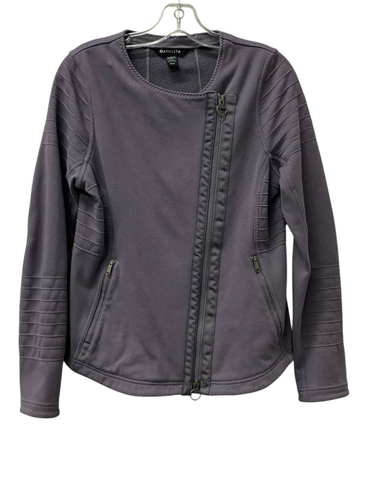 Athletic Jacket By Athleta In Purple, Size:MP