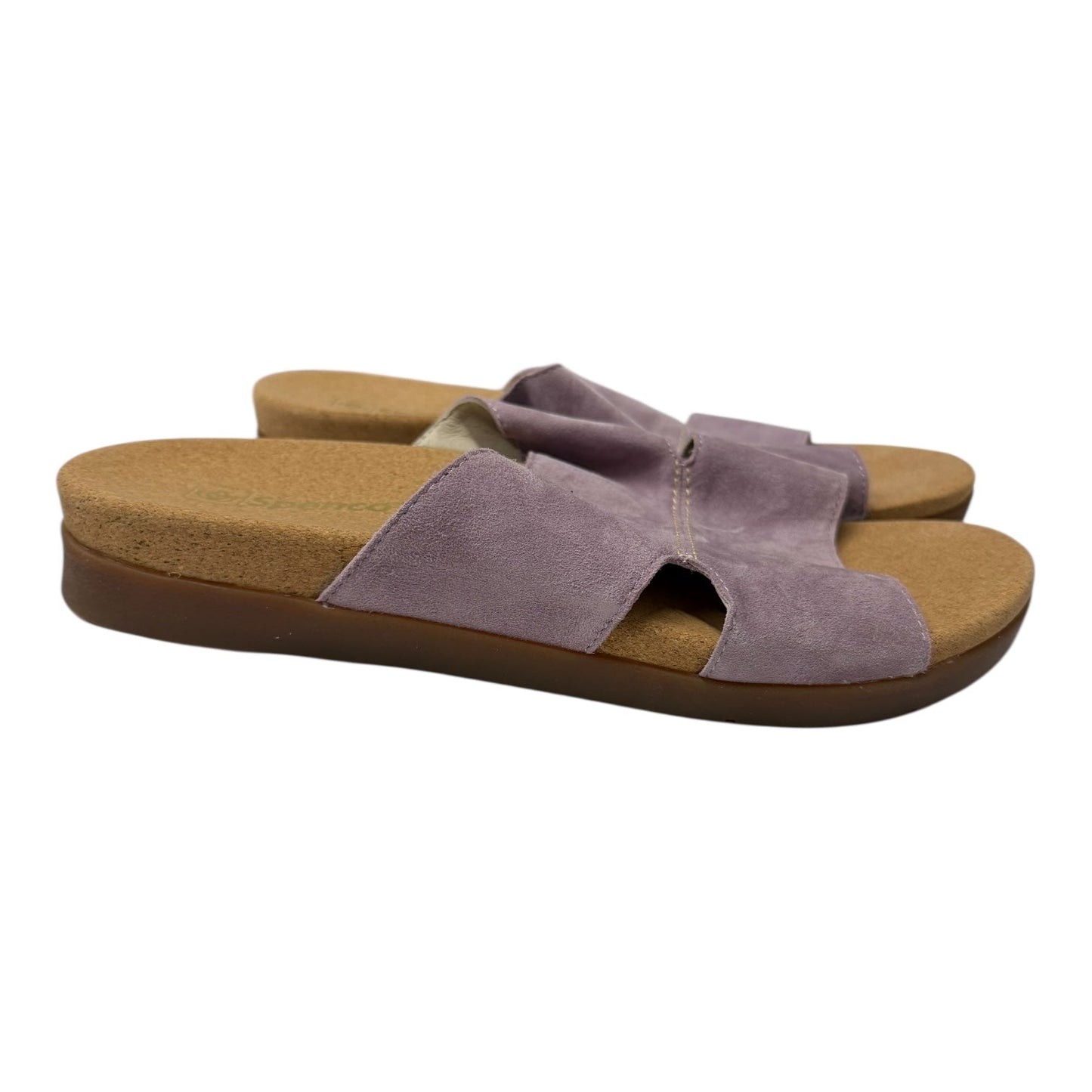 Sandals Flats By Spenco In Purple, Size:10