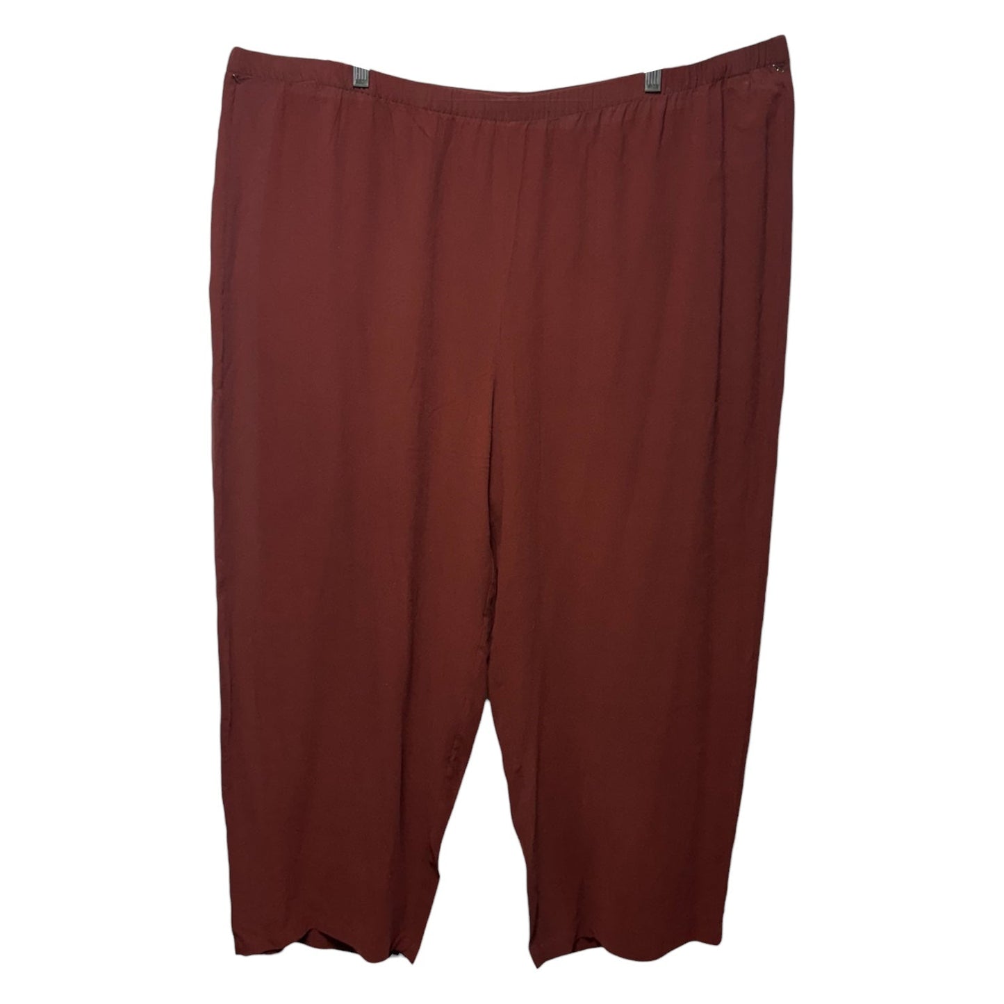 Silk Pants Lounge By Eileen Fisher In Brown, Size: 3x