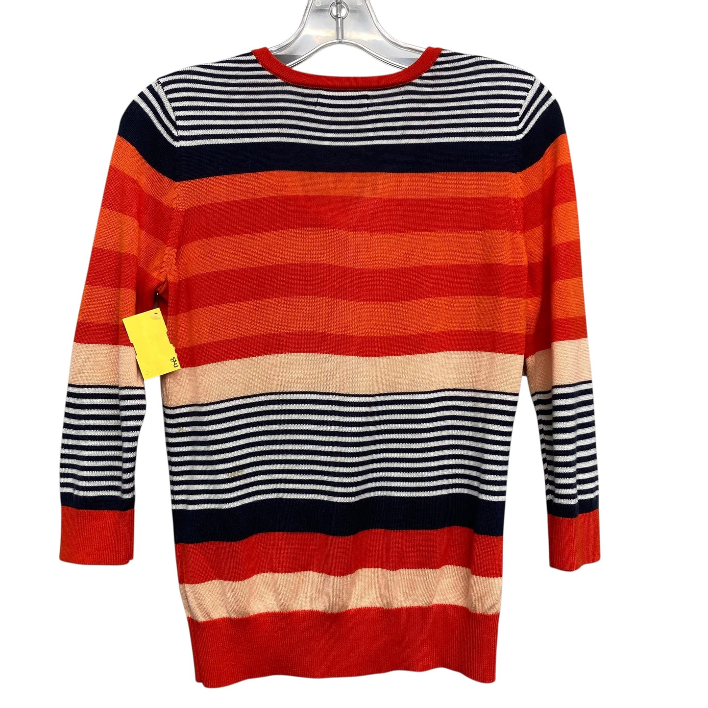 Sweater Cardigan By New York And Co In Striped Pattern, Size:Xs