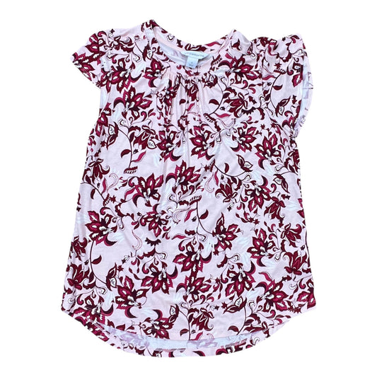 Top Ss By Liz Claiborne In Pink & White, Size:S