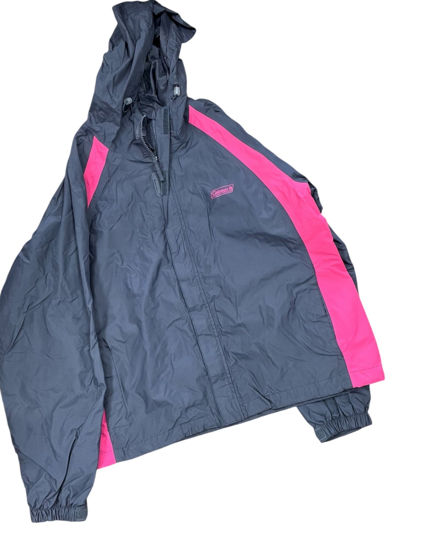 Jacket Windbreaker By Clothes Mentor In Grey, Size:Xl
