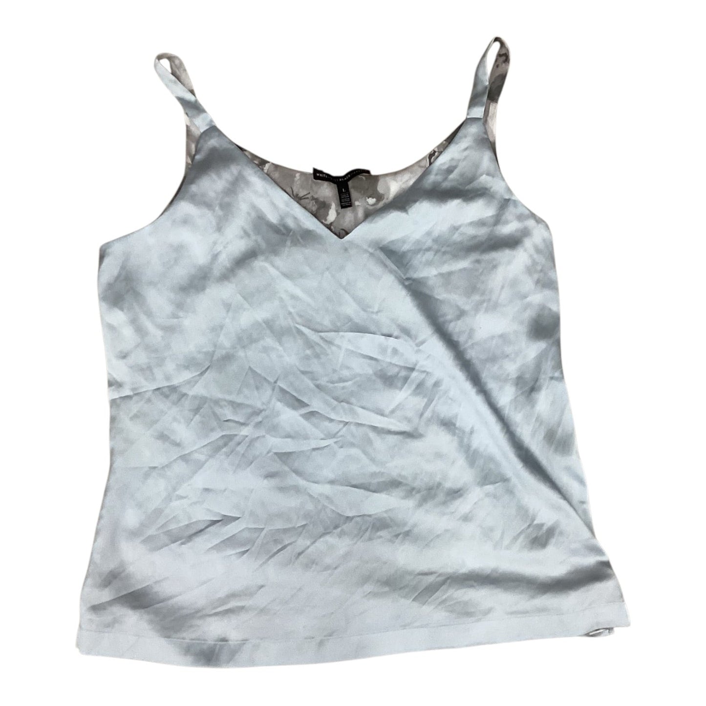 Top Sleeveless By White House Black Market In Blue & Grey, Size:L