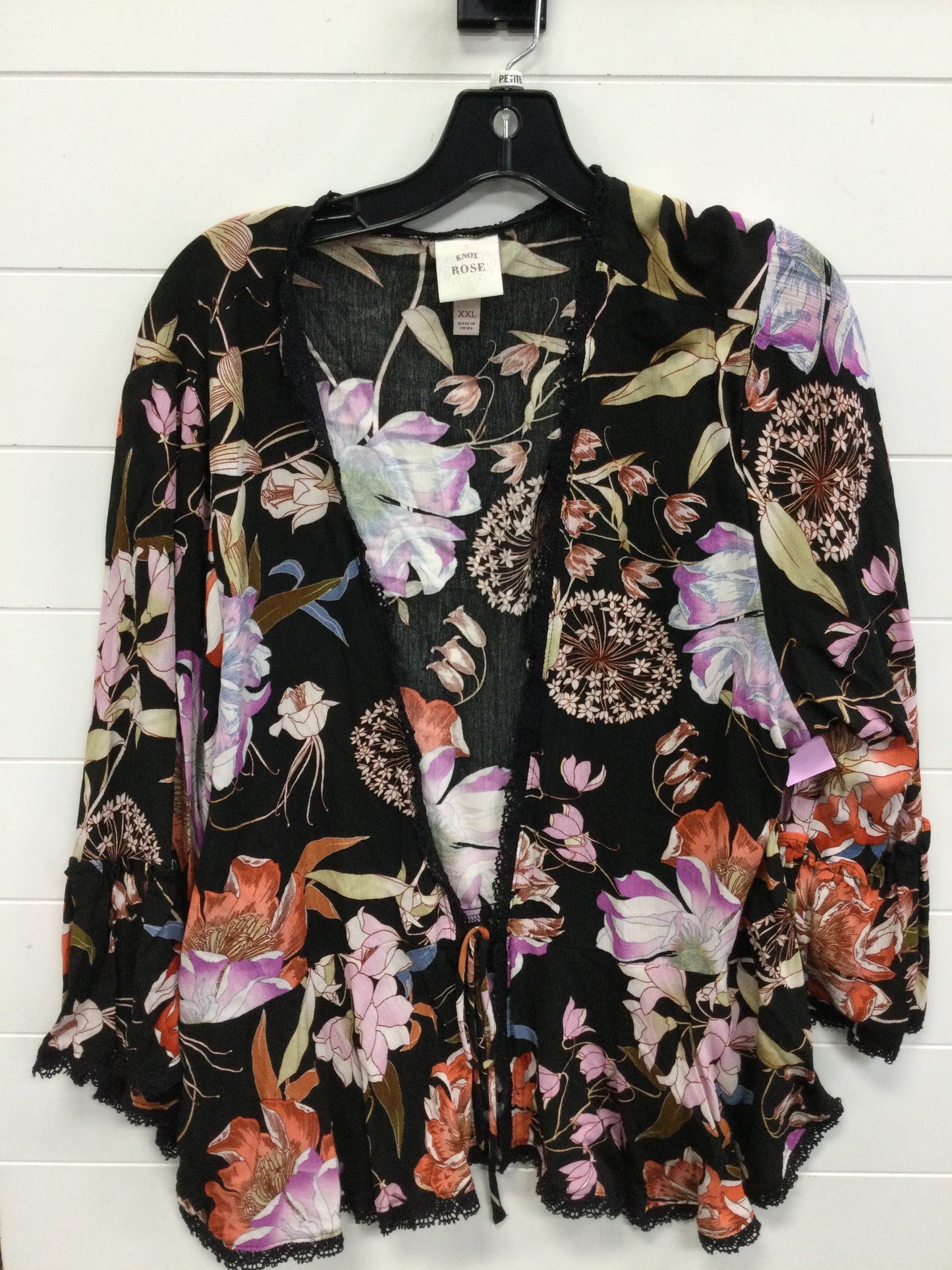 Top Ss By Knox Rose In Black, Size:Xxl