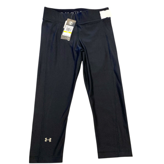 Athletic Leggings Capris By Under Armour In Black, Size:M