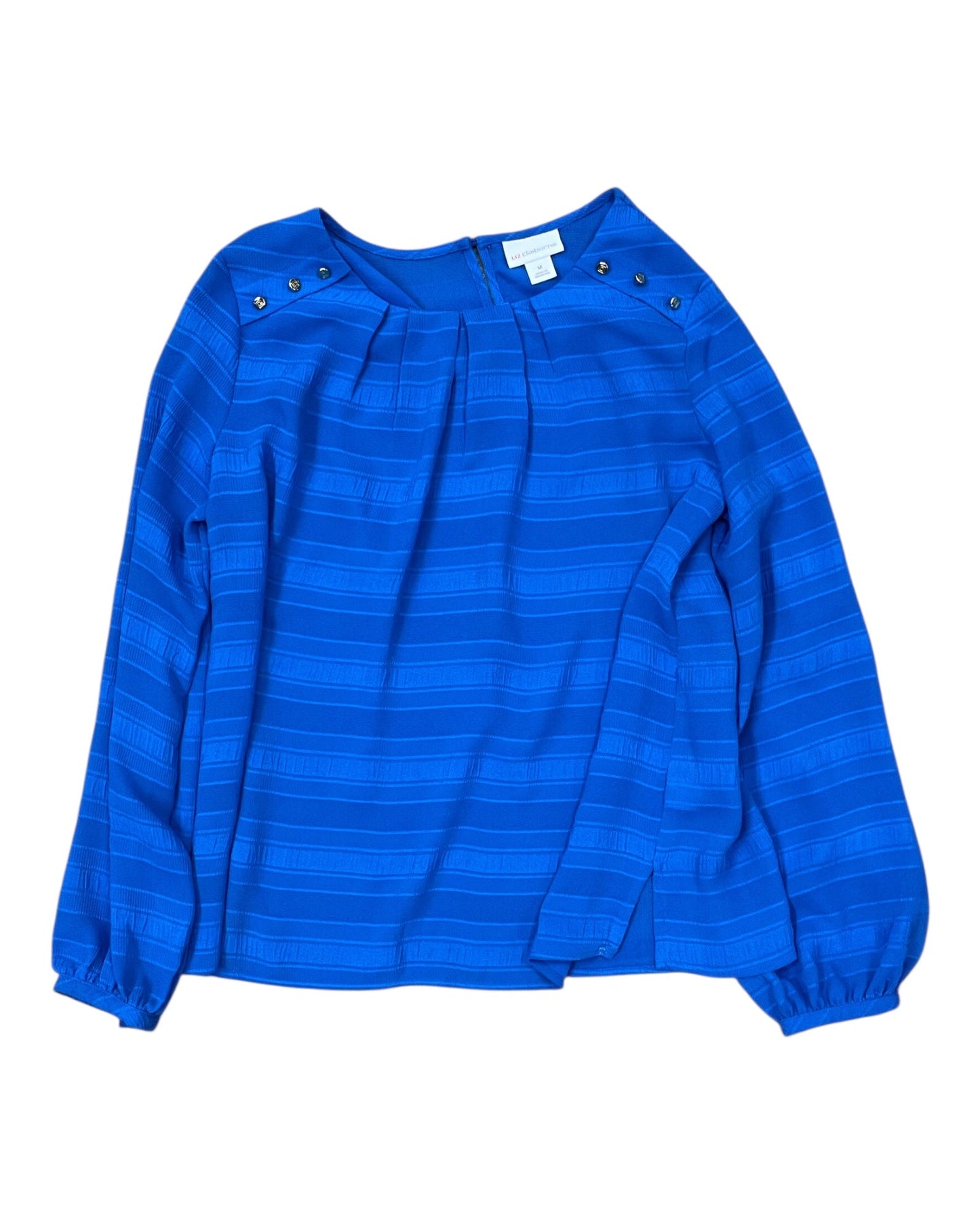 Top Ls By Liz Claiborne In Blue, Size:M